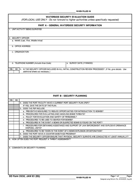 Fillable Online Us Dod Form Dod Dd 2638 Free Download Fax Email