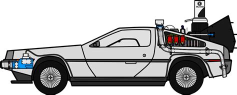 Freeuse Library Delorean Time Machine Clipart Delorean Time Machine