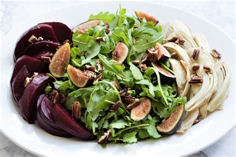 Beet Fennel And Fig Salad With Cranberry Sage Dressing Be Healthy