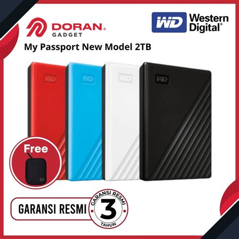 Jual Western Digital Wd My Passport Hdd External 1tb 2tb 4tb 5tb New Model Garansi Resmi