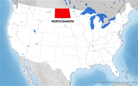 Where Is North Dakota Located On The Map