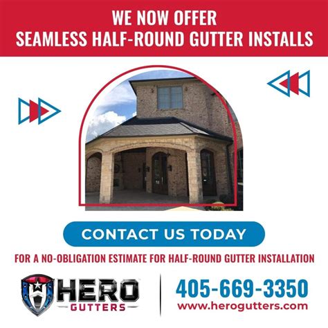 Seamless Gutter Installation By Hero Gutters Oklahoma City Herogutters