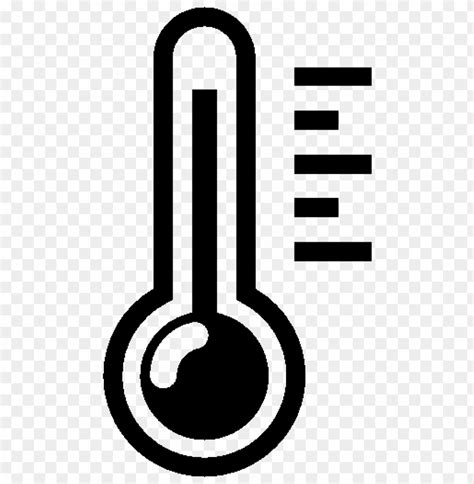 A Thermometer Icon On A Transparent Background