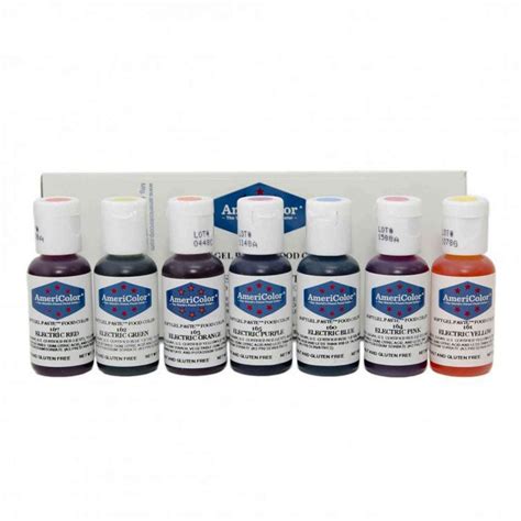 Americolor Electric Kit Soft Gel Paste Icing Food Colouring 0 75oz