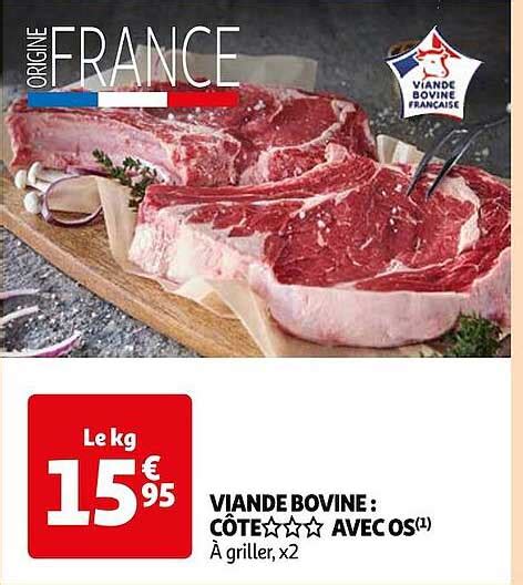 Offre Viande Bovine C Te Avec Os Chez Auchan