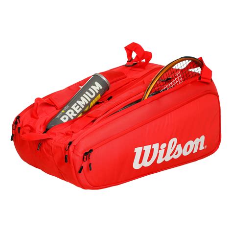 Buy Wilson Super Tour Racket Bag 15 Pack Red online | Tennis Point COM