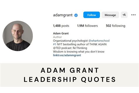 Top 100 Inspirational Adam Grant Leadership Quotes