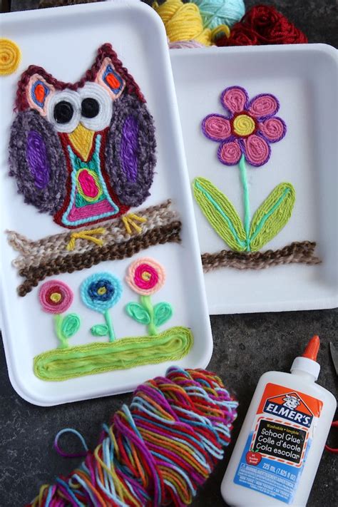 Huichol Yarn Art Yarn Painting For Kids (Huichol Style Yarn Art) - meanlilg