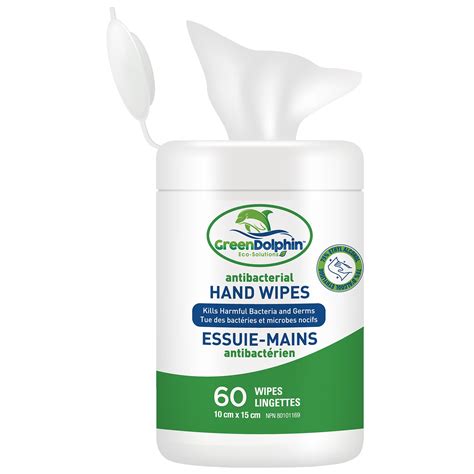 Green Dolphin Antibacterial Hand Sanitizing Wipes 75 Ethyl Alcohol