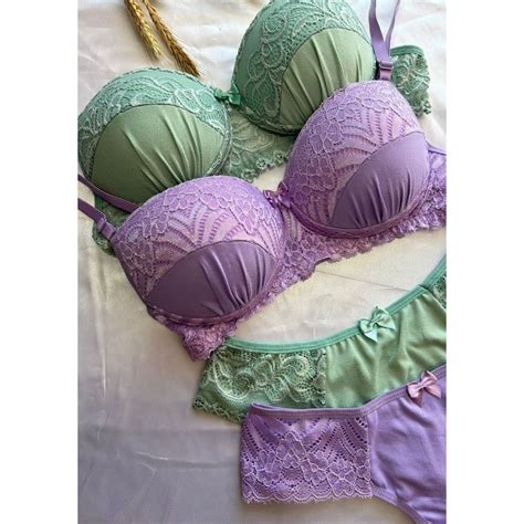 Conjunto Calcinha E Suti Bojo E Renda Moda Feminina Lingerie Sensual Shopee Brasil