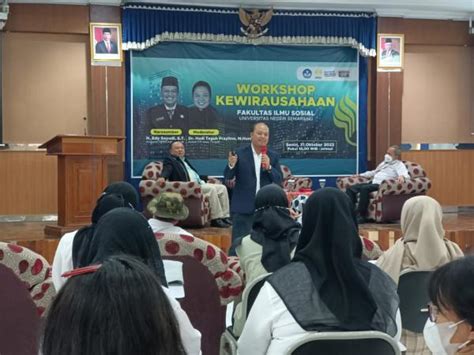 Fis Unnes Gelar Workshop Kewirausahaan Dekan Mahasiswa Diharapkan