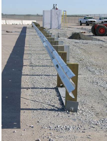 Inch Tall Midwest Guardrail System For Long Span Culvert Roadside