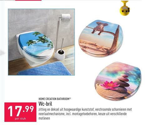 Home Creation Bathroom Wc Bril Per Stuk Promotie Bij Aldi