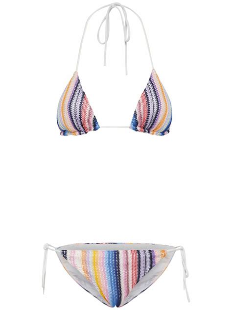 MISSONI Chevron Crochet Bikini Missoni