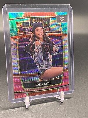 Panini Select Wwe Concourse Tri Color Prizm Cora Jade Rc Sp