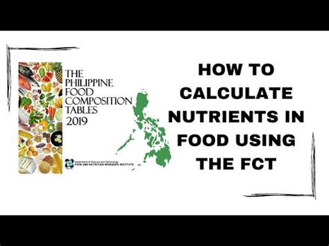 How Calculate Nutrients Using FCT Food Composition Tables YouTube