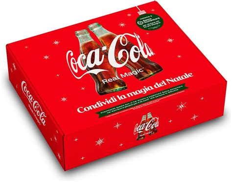 Coca Cola Christmas Box Box Limited Edition Con Bottiglie Di Vetro