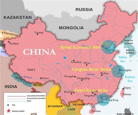 China ports map - Map of China ports (Eastern Asia - Asia)