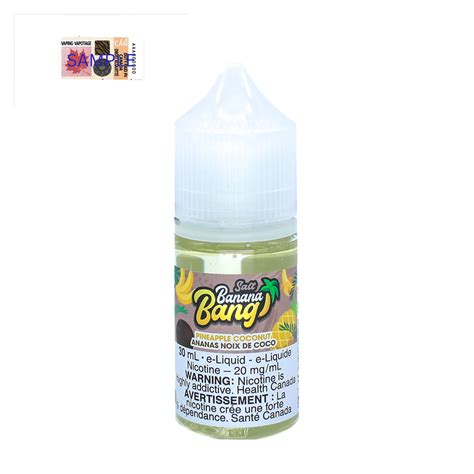 Banana Bang Salt Pineapple Coconut 30mL Flamingo Plus Cannabis