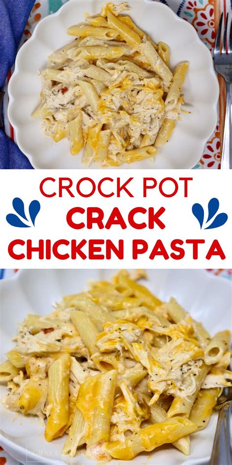 Crock Pot Crack Chicken Pasta Recipe Grace Like Rain Blog Recipes