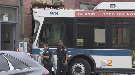 Mta Bus Crashes Into Apartment Building Youtube