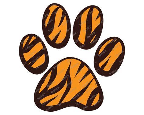 Tiger Paw Print Vector