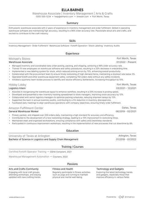 19 Successful Warehouse Associate Resume Examples And Writing Tips For 2024