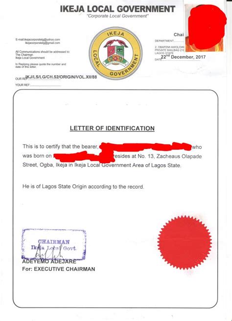 Certificate Of Origin Identification Letter Any Difference Education Nigeria