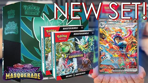 New Set Pokemon Sandv Twilight Masquerade Etb And Booster Bundle Opening