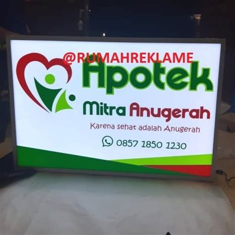 Jual Neon Box Kotak Uk Cm X Cm Sisi Jakarta Barat