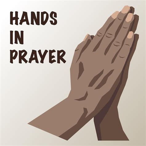 Premium Vector Praying Hands Hands Folded In Prayer Prayer Vector Illustration