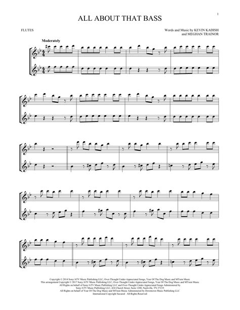 Meghan Trainor All About That Bass Sheet Music Notes Download