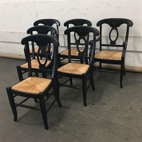 Pottery Barn Napoleon Dining Chairs Set Of 6 Chairish