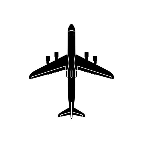 Airplane Silhouette Vector Design 15937396 Vector Art At Vecteezy