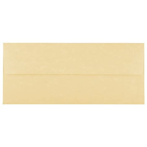 Jam Paper And Envelope No 10 Envelopes 4 1 8 X 9 1 2 Gold Parchment