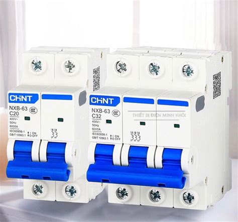 Aptomat CHINT MCB NXB 63 cầu dao chint 1P 2P 3P các loại aptomat tép