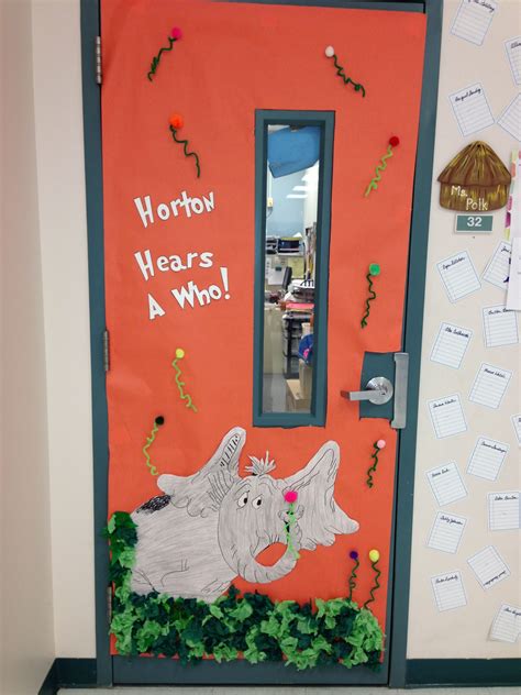 Horton Hears A Who Classroom Door Classroom Door Classroom Setup