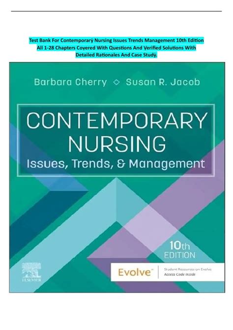 complete test bank contemporary nursing issues trends management