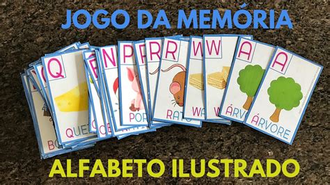 Jogo Da Mem Ria Alfabeto Ilustrado Youtube