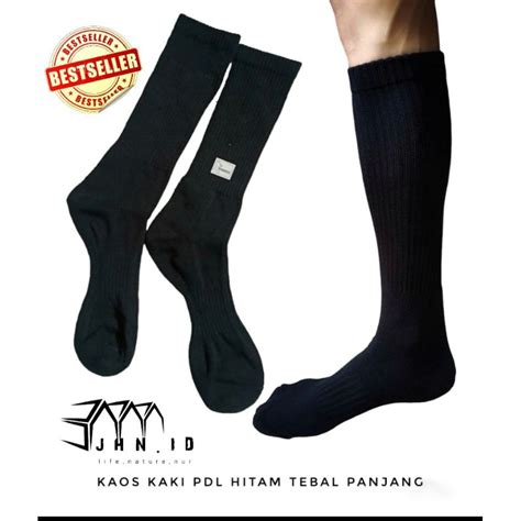 Jual Pasang Kaos Kaki Pdl Hitam Panjang Tebal Untuk Pria Shopee