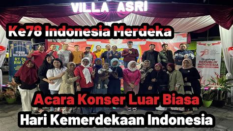 Acara Konser Luar Biasa Untuk ke78 Hari Kemerdekaan Indonesia 인도네시아