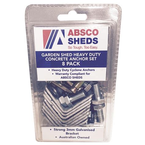 Absco Sheds Concrete Anchor Set 8 Pack Bunnings Warehouse