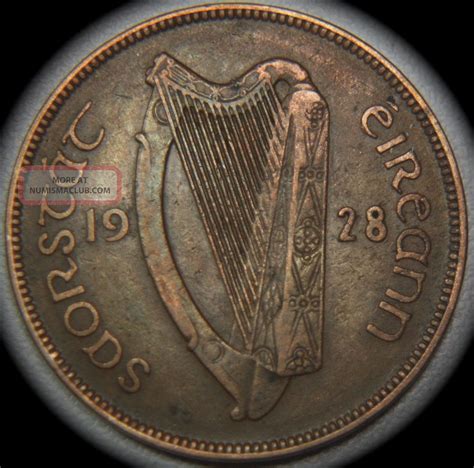 1928 One Cent Penny - Ireland