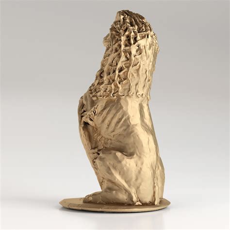 3d lion sculpture model