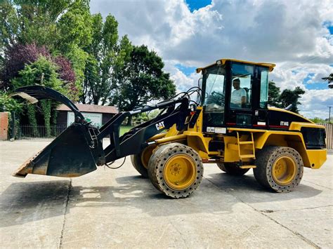 CATERPILLAR IT14G 4WD LOADING SHOVEL C W HYDRAULIC GRAB BUCKET