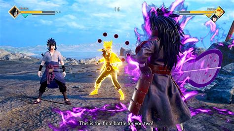 Jump Force Madara Uchiha Vs Naruto Sasuke Youtube