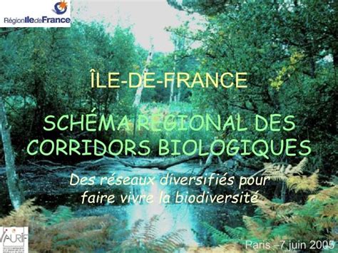 Ppt Le De France Sch Ma R Gional Des Corridors Biologiques