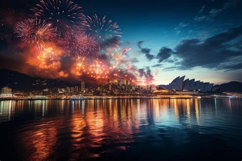 Premium Photo | Rio Carnival fireworks lighting up the night sky in ...