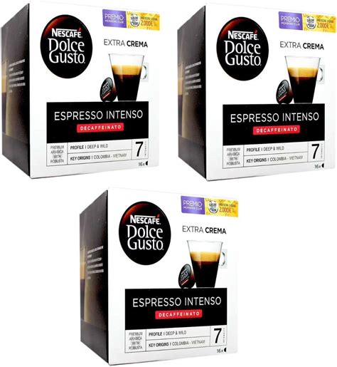 Nescaf Dolce Gusto Espresso Intenso Decaf Decaffeinated Coffee Pods