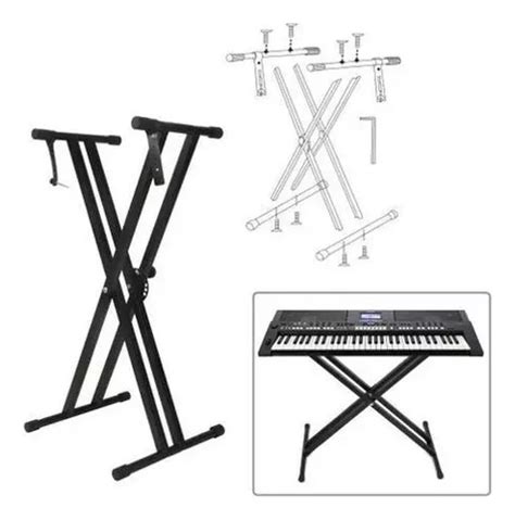 Suporte Duplo X Para Teclado Piano Digital Orquezz Parcelamento Sem